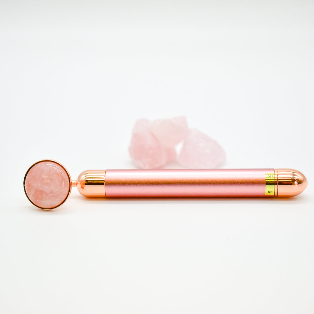 Belle Muod Rose Quartz Vibrating Facial Massager